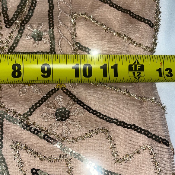 1920s-Inspired Sequined Fringe Midi Dress XS - Picture 13 of 15